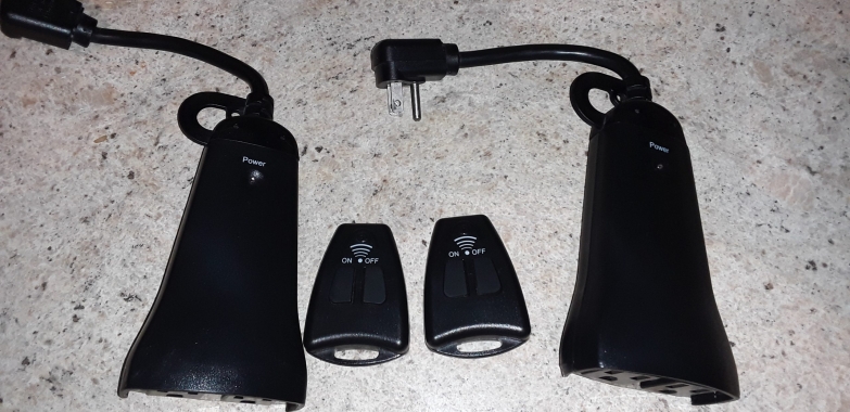 2 Remote Control AC Outdoor Outlets
