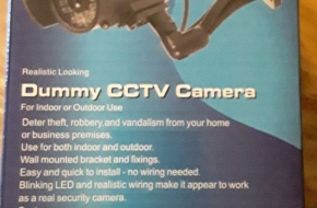 3 NEW Fake CCTV Cameras with LED Flashing Light