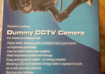 3 NEW Fake CCTV Cameras with LED Flashing Light