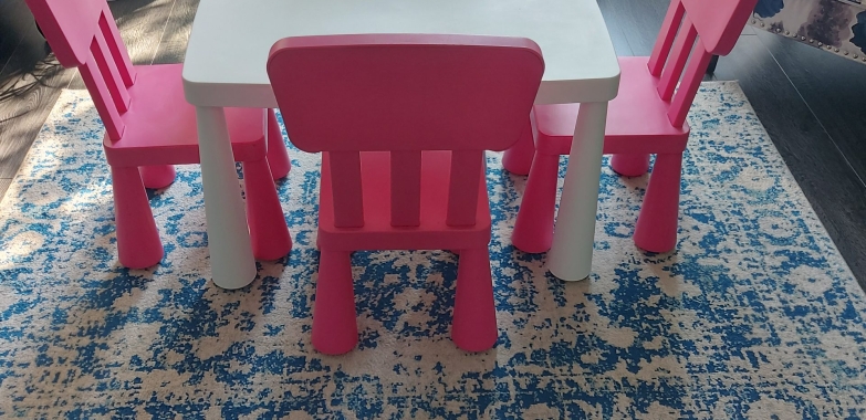 Children’s ikea table and chairs