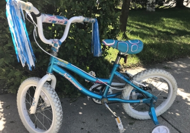 Bike with training wheels