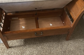 Entrance bench with storage