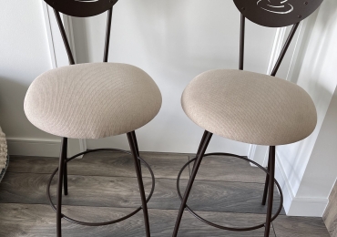 2 Vintage (NWOT) 1999 Trica Contemporary Coffee Cup Swivel Bar Stools