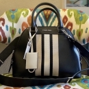 (NWOT) Calvin Klein Black Beige/Cream Accents Hand/Shoulder Bag