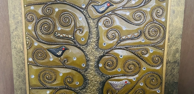 Abstract Money Tree Wall Art/Decor (Custom Designed, Hand Painted)