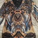 (NWOT) Dolce Boutique Animal Print Top