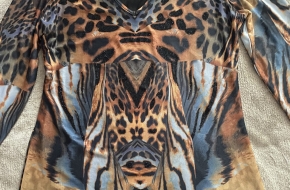(NWOT) Dolce Boutique Animal Print Top