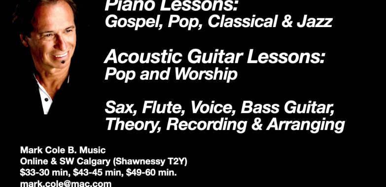 Piano, a-guitar, vocal lessons in pop, classical, gospel & jazz