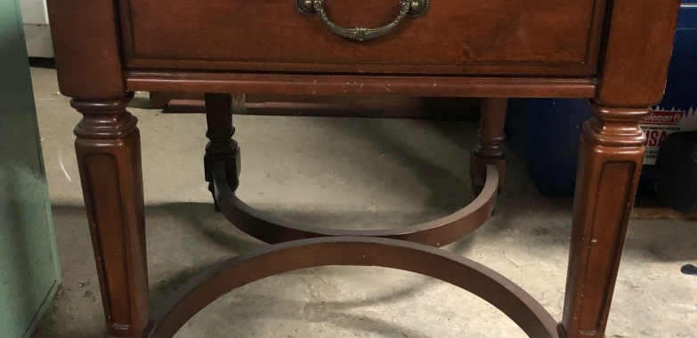 Decorative Side Table with Drawer $30