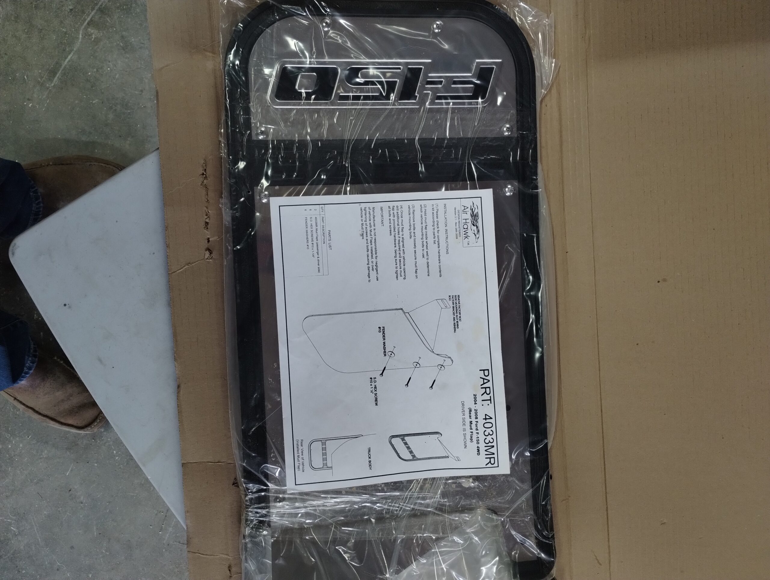 AirHawk 2009-2014 FORD F-150 Rear Mud flaps